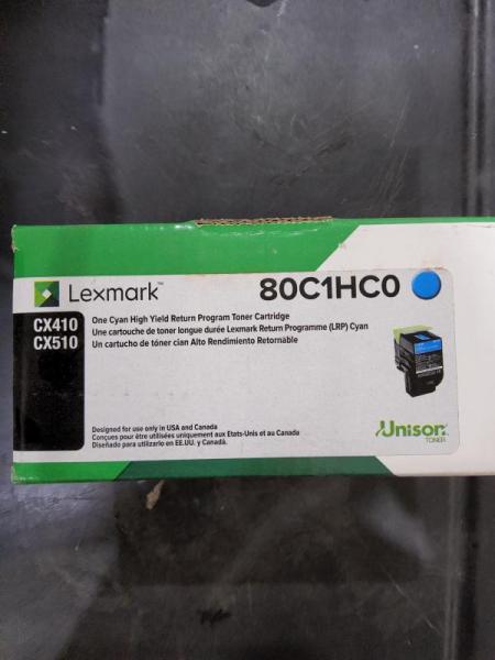 Lexmark Black & Cyan Toner Cartridges - MSRP $1,315