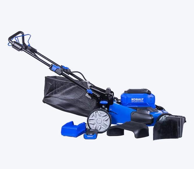 Kobalt Gen4 40V 6Ah 20in Push Battery Lawn Mower, KOHLER Premise Matte Black/Polished Nickel Sink Faucet - MSRP $2,742