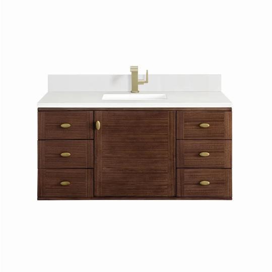 James Martin Vanities 670-V48-WLT-1WZ Vanity Set - MSRP $2,982