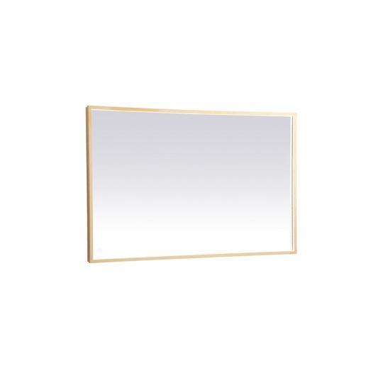Elegant Lighting MRE63048BR Framed Bathroom Wall Mirror - MSRP $538