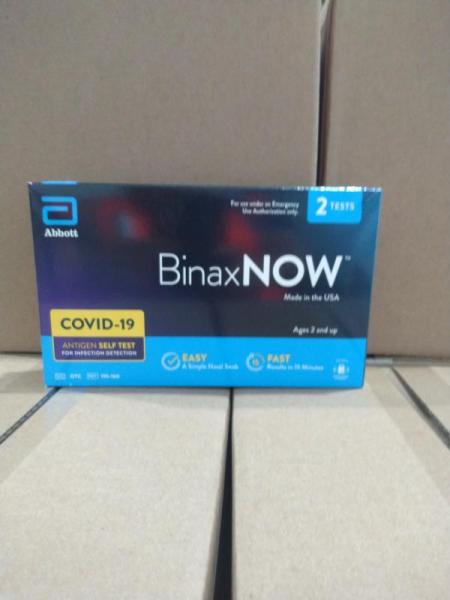 Health & Beauty- BinaxNOW COVID-19 Antigen Self Test, 2 ct. - MSRP $1,071