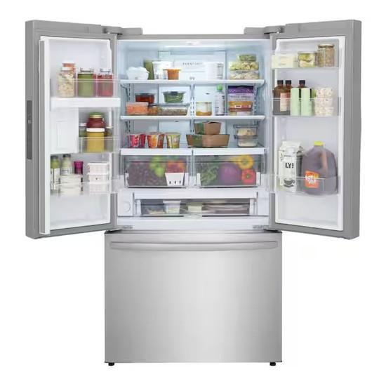 Frigidaire 36 in 29 cu. ft. Standard Depth French Door Refrigerator - Est Retail $2,410- 1plt