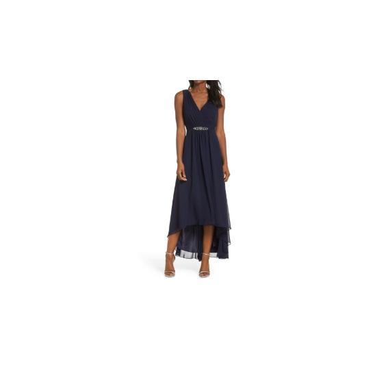 Apparel - Eliza J Embellished High/Low Chiffon Dress, Faherty Tried & True Shirt, Free People - Original MSRP $3,177