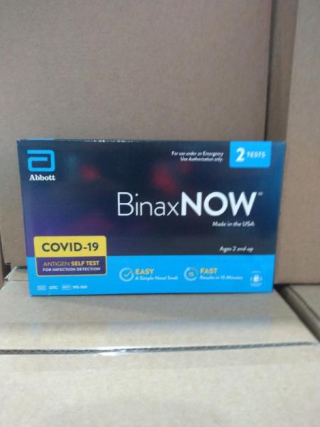 Health & Beauty- BinaxNOW COVID-19 Antigen Self Test, 2 ct. - MSRP $1,071