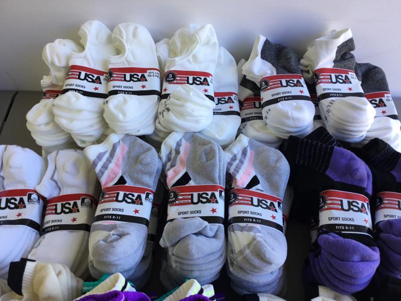 240 Pair (80 Packs) New Womenâs USA Made Name Brand Repacked Socks