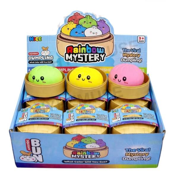 60Pcs - Slow Rise Dumplings Squishy Squeezy Steam Buns