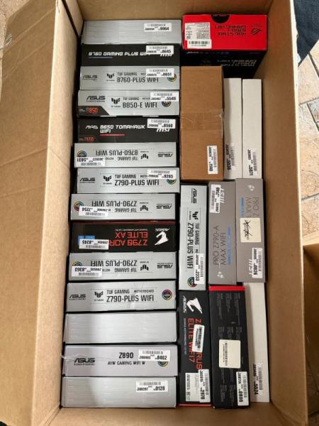 PC Motherboards - ASUS, NZXT, MSI, GIGABYTE - MSRP $9,178