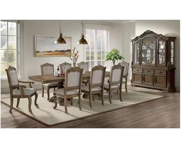 Home Decor - Picket House Furnishings Denali Fabric Dining Armchair, happimess, Seafuloy, Bestier - Est Retail $1,568