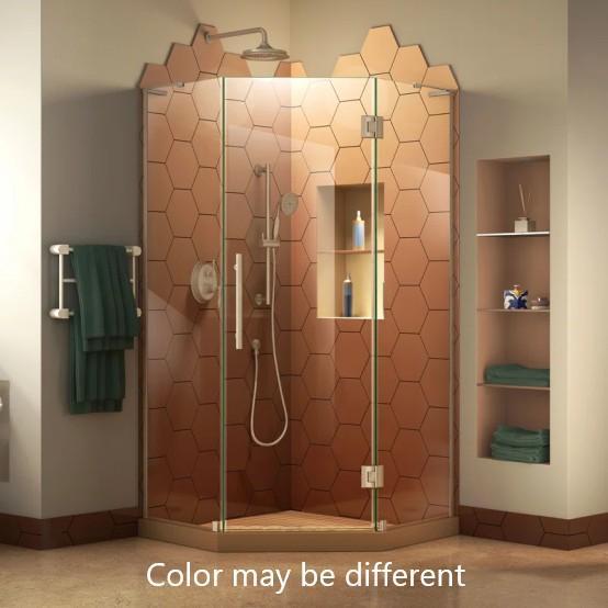 Home Decor - DreamLine Shower Enclosure, Angelick Area Rug, Annabelle Curtain Panel Pair - MSRP $13,480
