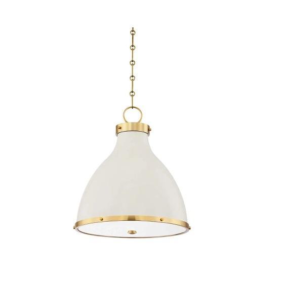 Hudson Valley Lighting MDS361-AGB/OW Pendant - MSRP $1,575