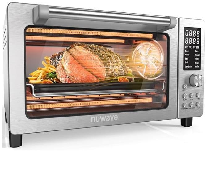 Nuwave Bravo Pro Convection Air Fryer Toaster Oven Combo, LawnMaster MEB1216K Electric Lawn Mower, VEVOR - MSRP $1,269
