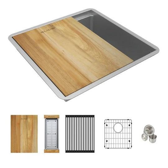 Elkay ECTRU17169W Workstation Stainless Steel Kitchen Sink - MSRP $565
