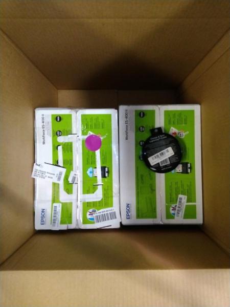 Electronics - Epson Workforce ES-400 Color Document Scanners, 10' Fabric Lightning to USB-a Cable - MSRP $619