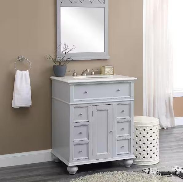 Vanities & Flooring - HDC Hampton Harbor Freestanding Vanity, Kohler, Lifeproof, TrafficMaster -Est Retail $1,352 -1plt