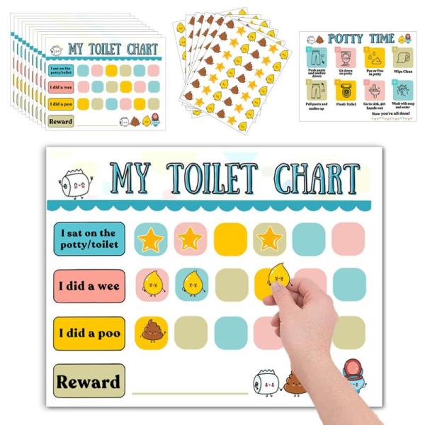 Baby Product - Erosebridal Alphabet Initial Ombre Pink H Bed Set, Boqon Potty Training Sticker Charts - MSRP $5,368