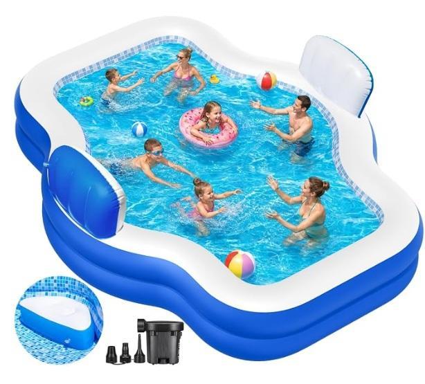 Inflatable Swimming Pool w/Seat 121"x90"x22", Homeforia Diploma Frame 16x20, DR310CL DR310 Imaging Drum - MSRP $2,531