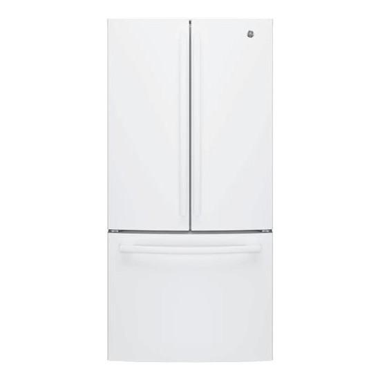 GE 33-inch W 18.6 Cu. Ft. French Door Refrigerator in White - MSRP $1,349