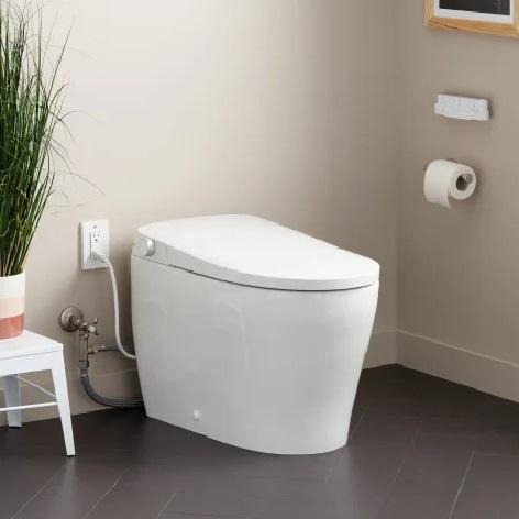 Signature Hardware 473602 Elongated Toilet - MSRP $1,648