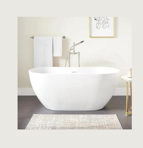Signature Hardware SHHBFSO6731AWH Soaking Bathtub - MSRP $2,279