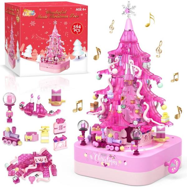 Toys - Christmas Tree Building Block Set, Mibex Bubble Machine, Labubu Doll Wardrobe - MSRP $5,186