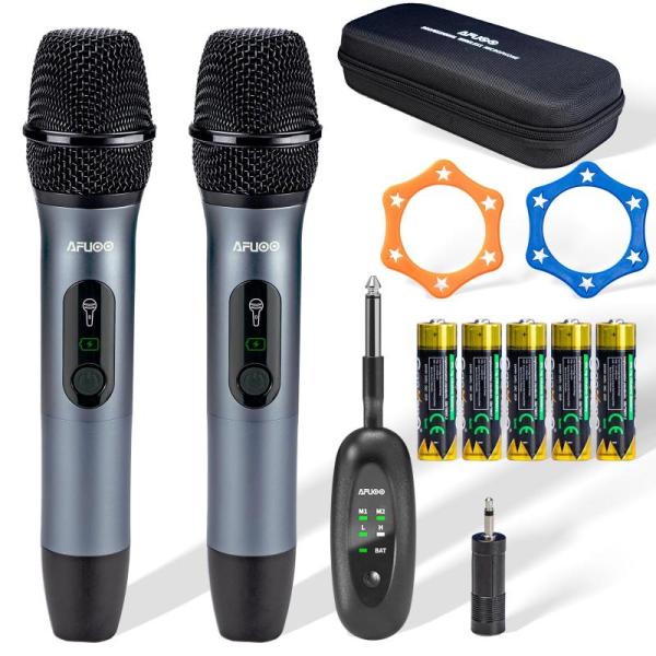 Musical Instruments- AFUOO Handheld Wireless Microphone, Adamantite Karaoke Machines, Temgcuam Foam Panels -MSRP $1,336