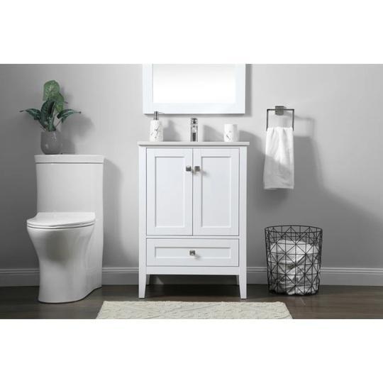 Elegant Lighting VF21124WH Vanity Set - MSRP $662