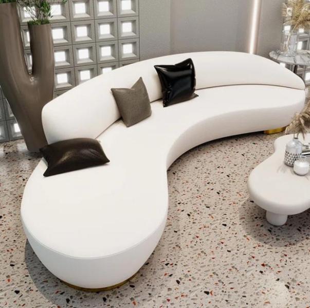 Furniture - Lorch Curved Sofa, Keter Signature Collection Storage Shed, Breathing Leather Power Recliner - MSRP $5,999