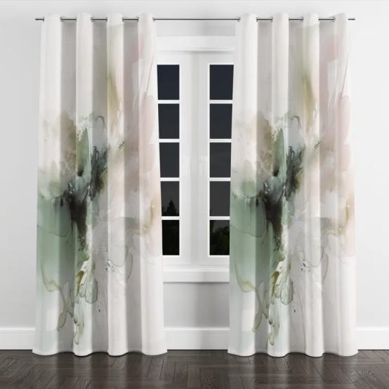 Home Decor - Aurane Blackout Grommet Curtain, Jaspal Brass Plated Planters, Woodmont Tiered Stand - MSRP $2,426