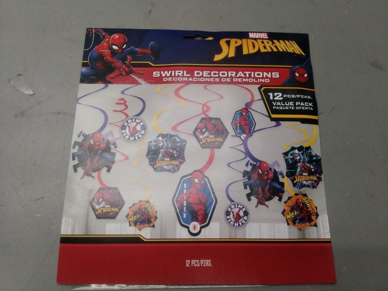 General Merchandise - American Greetings Amscan Spider-Man Decorations - MSRP $2,173