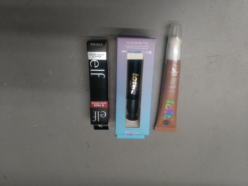 Health & Beauty- Lottie London Cheeky Glow Highlighter, e.l.f. O FACE Satin Lipstick - MSRP $2,243