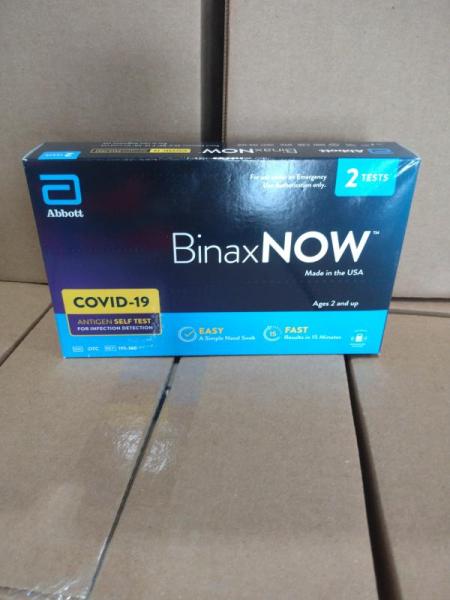 Health & Beauty- BinaxNOW COVID-19 Antigen Self Test, 2 ct. - MSRP $1,071