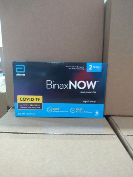 Health & Beauty- BinaxNOW COVID-19 Antigen Self Test, 2 ct. - MSRP $1,071