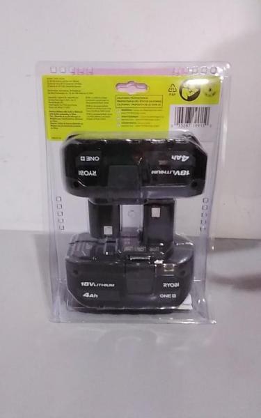 RYOBI ONE+ 18V Lithium-Ion 4.0Ah Battery 2pk - MSRP $149