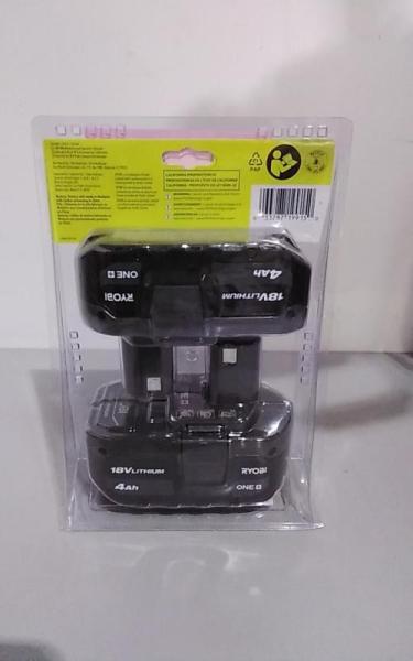 RYOBI ONE+ 18V Lithium-Ion 4.0Ah Battery 2pk - MSRP $149