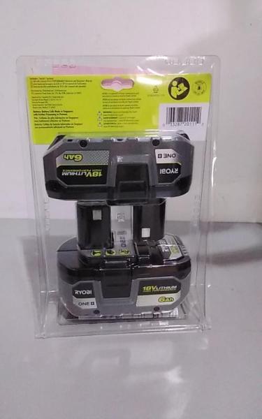 RYOBI PBP2007 One HP 18V HIGH Performance Lithium-Ion 6.0Ah Battery 2pk - MSRP $199