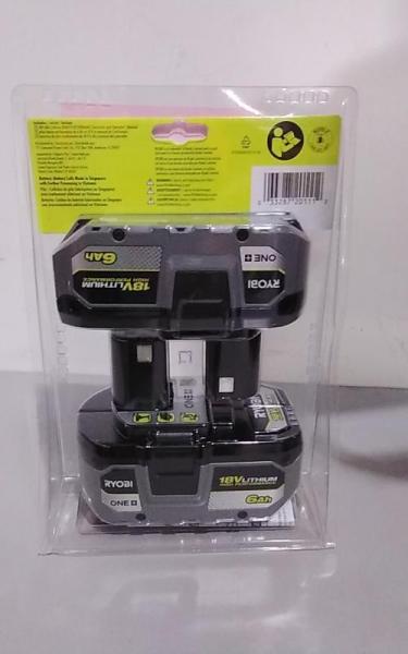 RYOBI PBP2007 One HP 18V HIGH Performance Lithium-Ion 6.0Ah Battery 2pk - MSRP $199