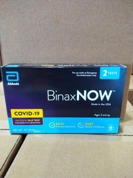Health & Beauty- BinaxNOW COVID-19 Antigen Self Test, 2 ct. - MSRP $1,071