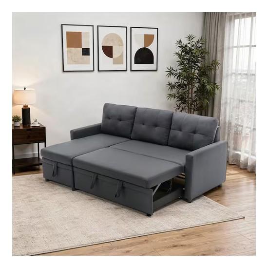 Home Improvement - Uixe Sleeper Sofa, Metalux LED Flat Panel Light - Est Retail $449