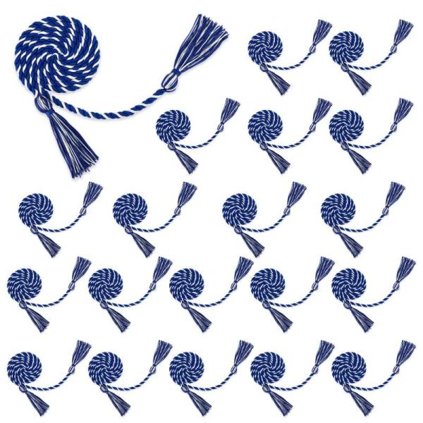 Home- FFNMU Graduation Ropes Royal Blue/White Honor Cords, Ironraw Patriotic Wreath Sashes, Pillow Covers -MSRP $13,556
