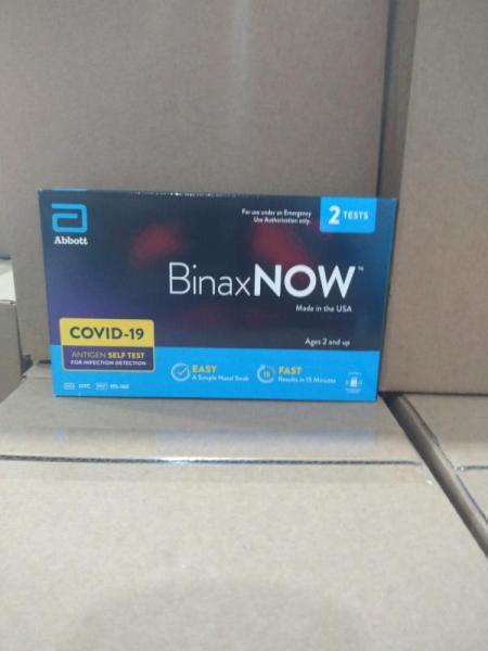 Health & Beauty- BinaxNOW COVID-19 Antigen Self Test, 2 ct. - MSRP $1,071