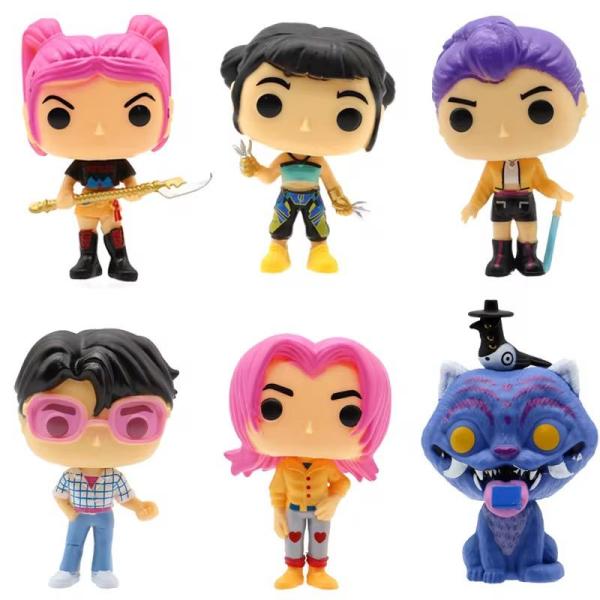Funko Pop! K-Pop Demon Hunters - Zoey/Rumi/Mira/Jinu/Derp