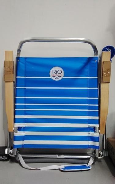 Bed Bath & Home - Rio Beach 5-Position High Back Beach Chair, Assorted Colors - MSRP $2,399