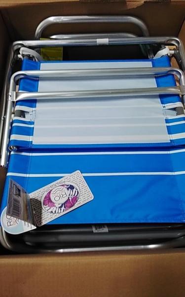 Bed Bath & Home - Rio Beach 5-Position High Back Beach Chair, Assorted Colors - MSRP $2,399