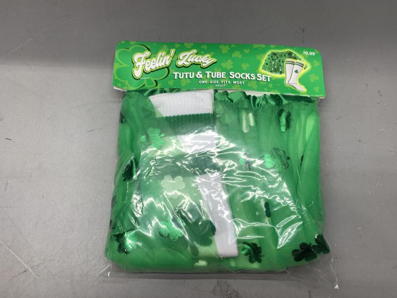General Merchandise -  Feelin Lucky Tutu And Tube Socks Set One Size Fits Most St Pattys Day - MSRP $2,877