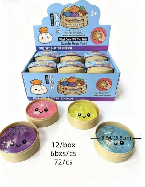 144pcs-Hot Squishy Dumplin Squeezy (2cases /72pcs per case)