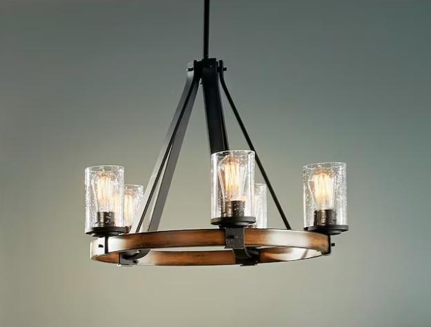 General Merchandise - KICHLER Metal Chandelier, Kobalt Misting Floor Fan - MSRP $1,021