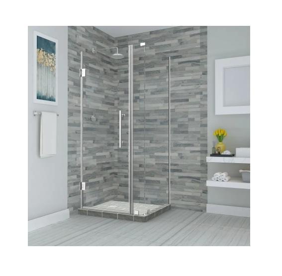 Aston SEN967EZ-MB-322632-10 Frameless Shower Enclosure - MSRP $1,096