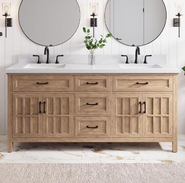 General Merchandise - allen + roth Bathroom Sink,  Project Source Plastic Garage Cabinet - MSRP $2,654