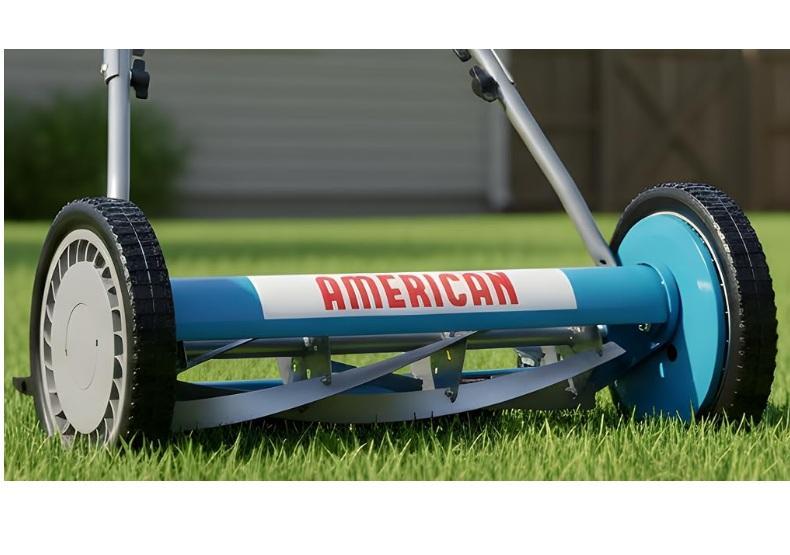American 2815-18 18in 5-Blade Push Lawn Mower, EXCELLO GLOBAL PRODUCTS Bistro String Light Poles, VEVOR - MSRP $1,226