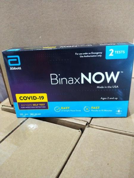 Health & Beauty- BinaxNOW COVID-19 Antigen Self Test, 2 ct. - MSRP $1,071